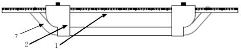 Stator coil straight line side measuring and line drawing device and method