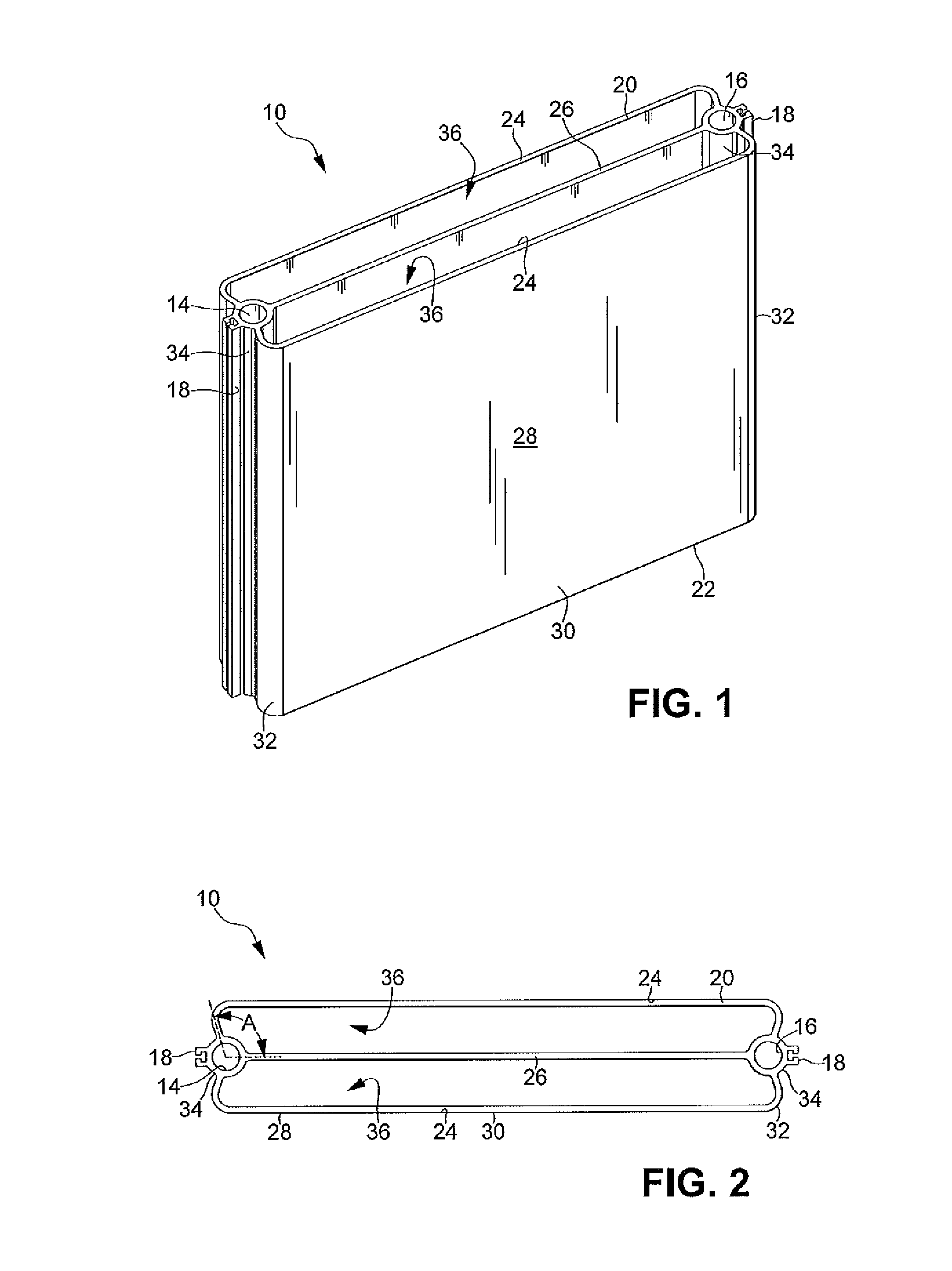 Extruded thermal fin for temperature control of battery cells