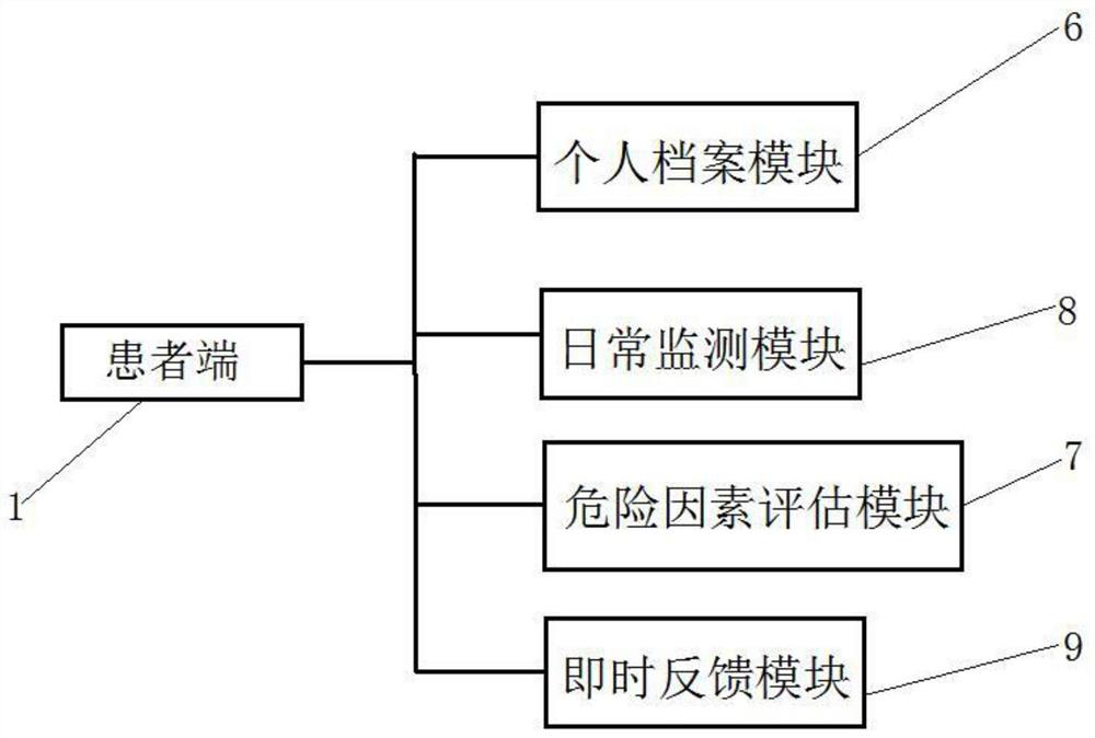 Continuous nursing system based on nursing requirements of brain glioblastoma patient after discharge of hospital