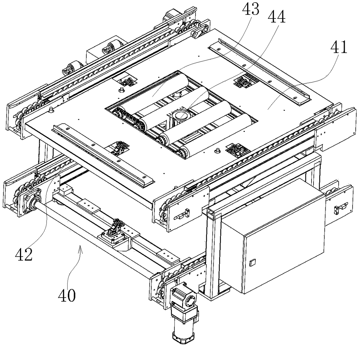 Automatic production line of power distribution cabinet and control method thereof