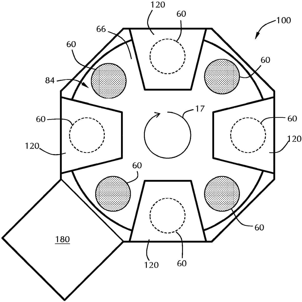 Apparatus for prevention of backside deposition in a spatial ald process chamber