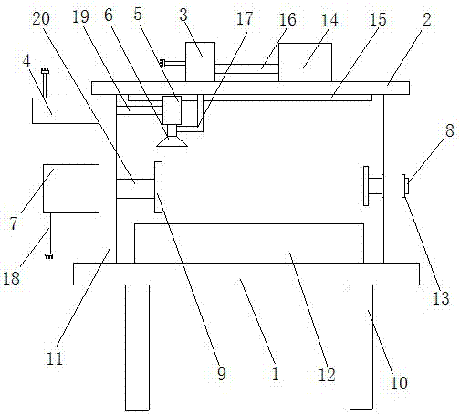 Surface paint-spraying device suitable for plank