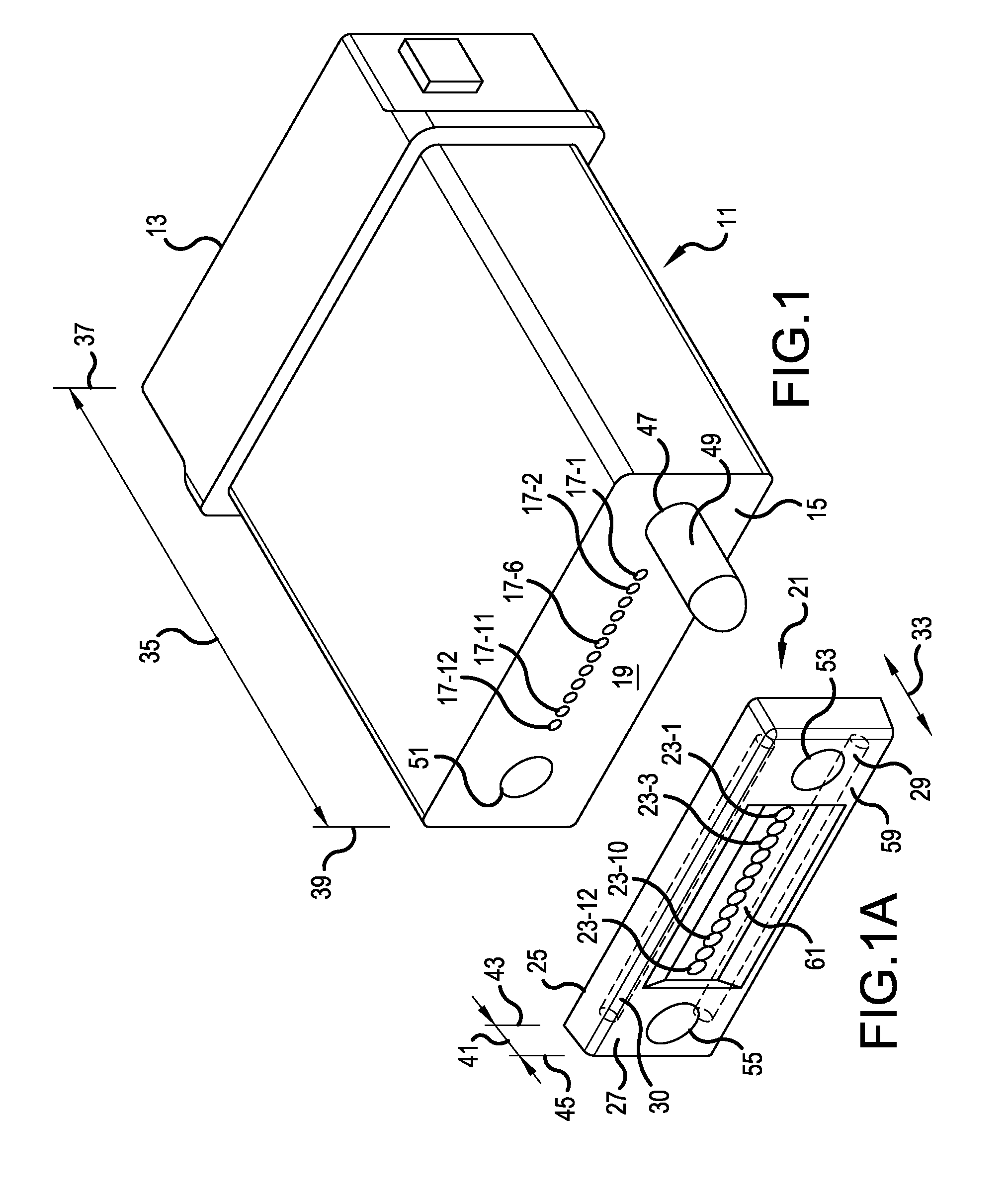 Expanded beam array for fiber optics