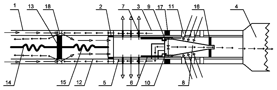 In-situ dynamic separation backfill device for submarine natural gas hydrate