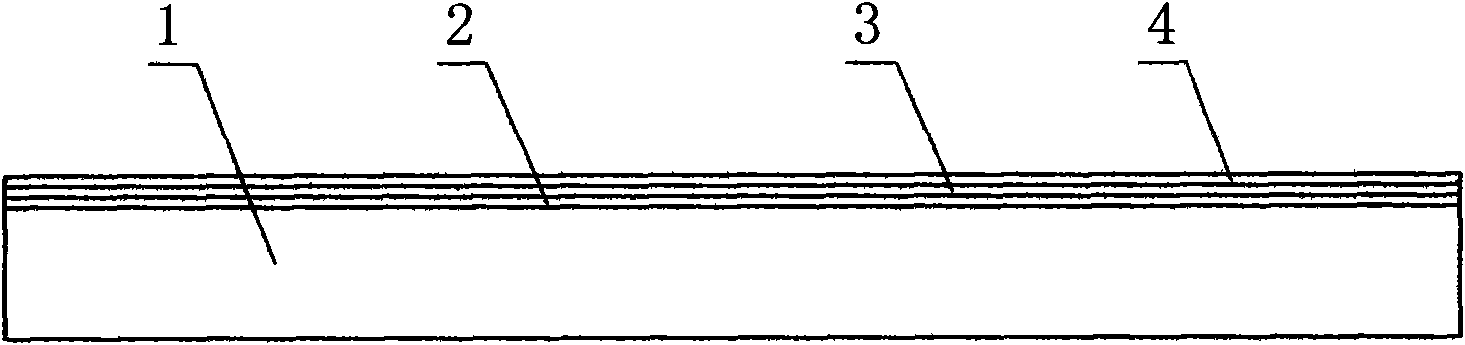 Ultraviolet light solidified glue film glass