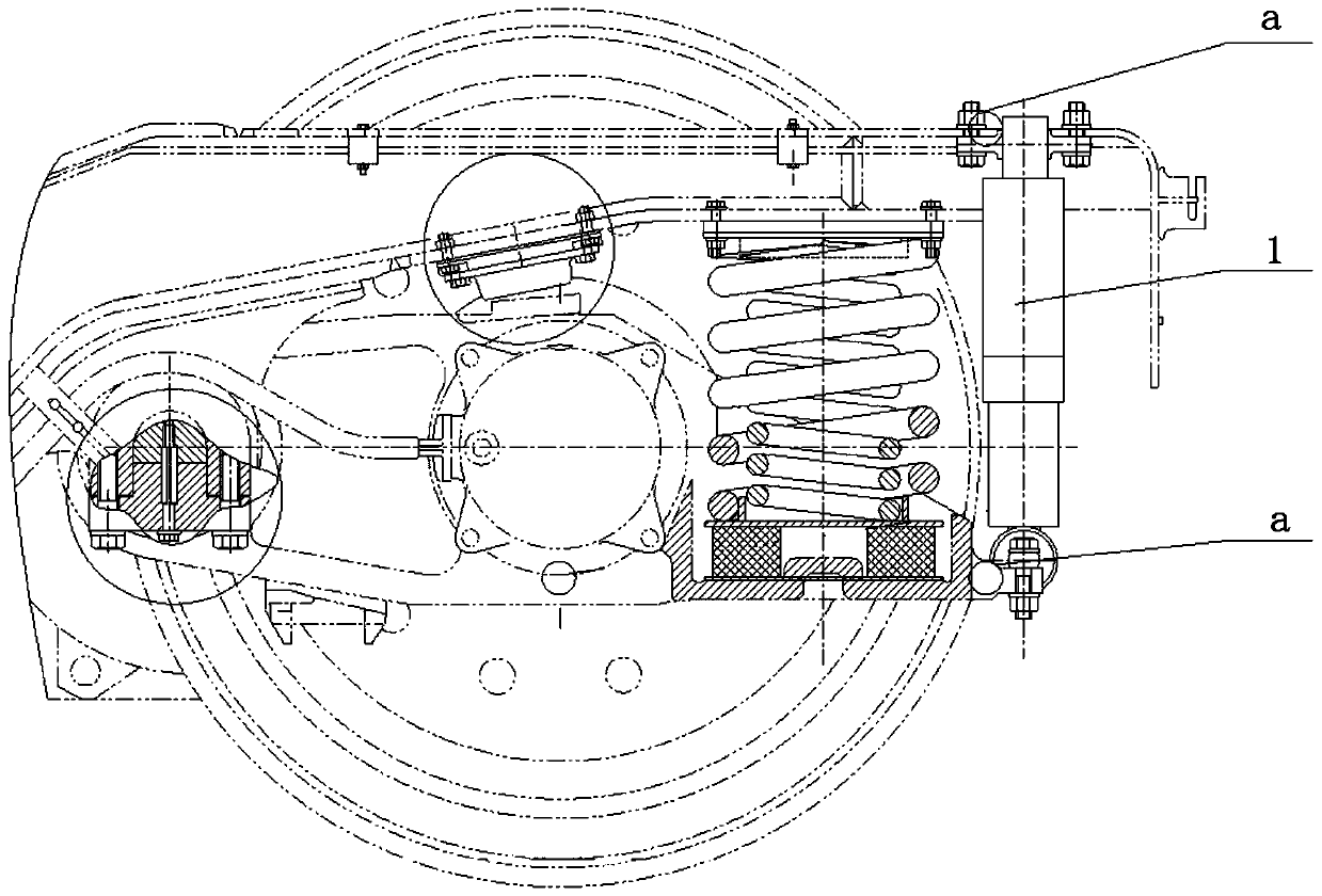 Active suspension control system of rail vehicle and magnetic vacuum active shock absorber thereof