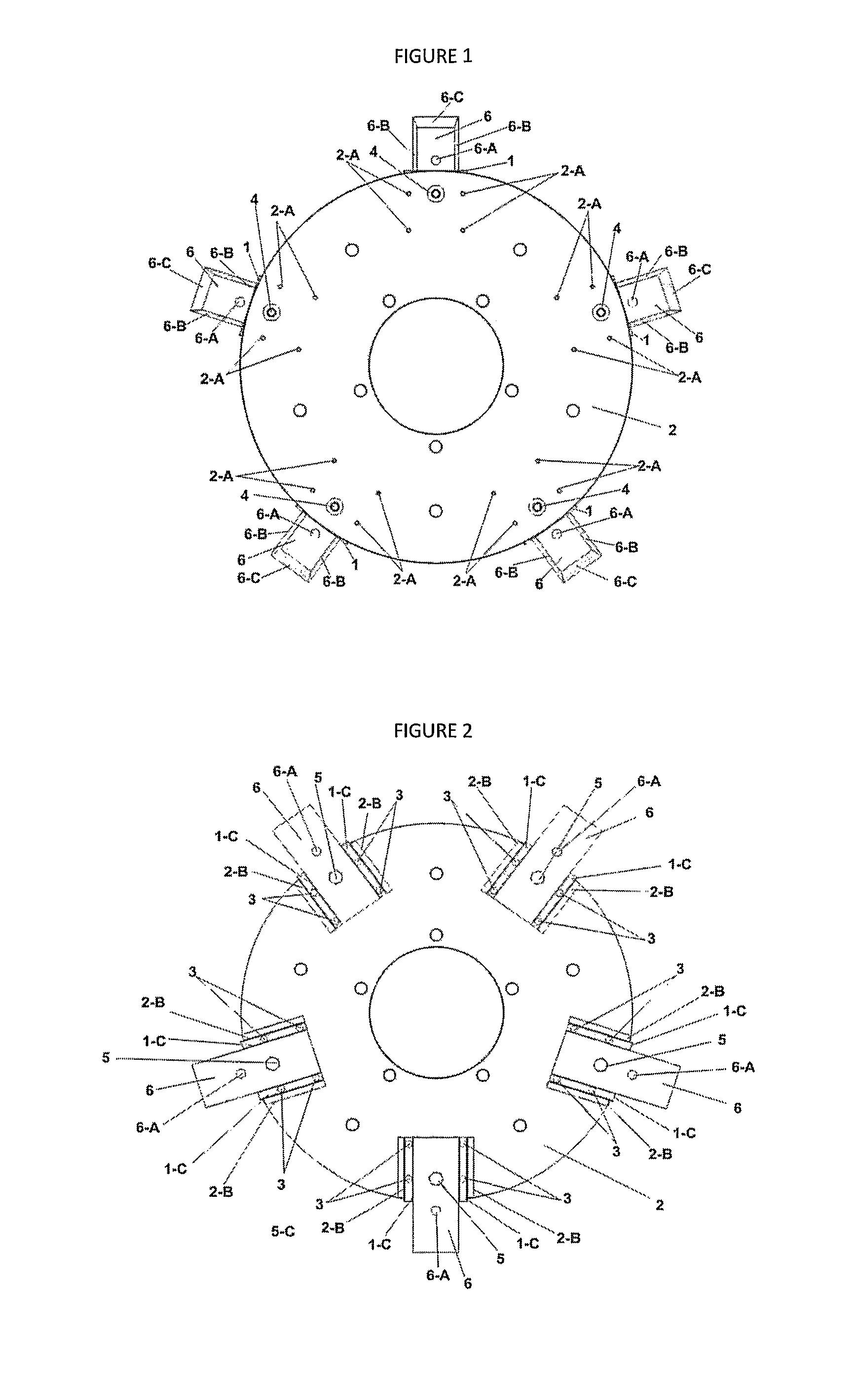 Knife and counter knife in machine disk