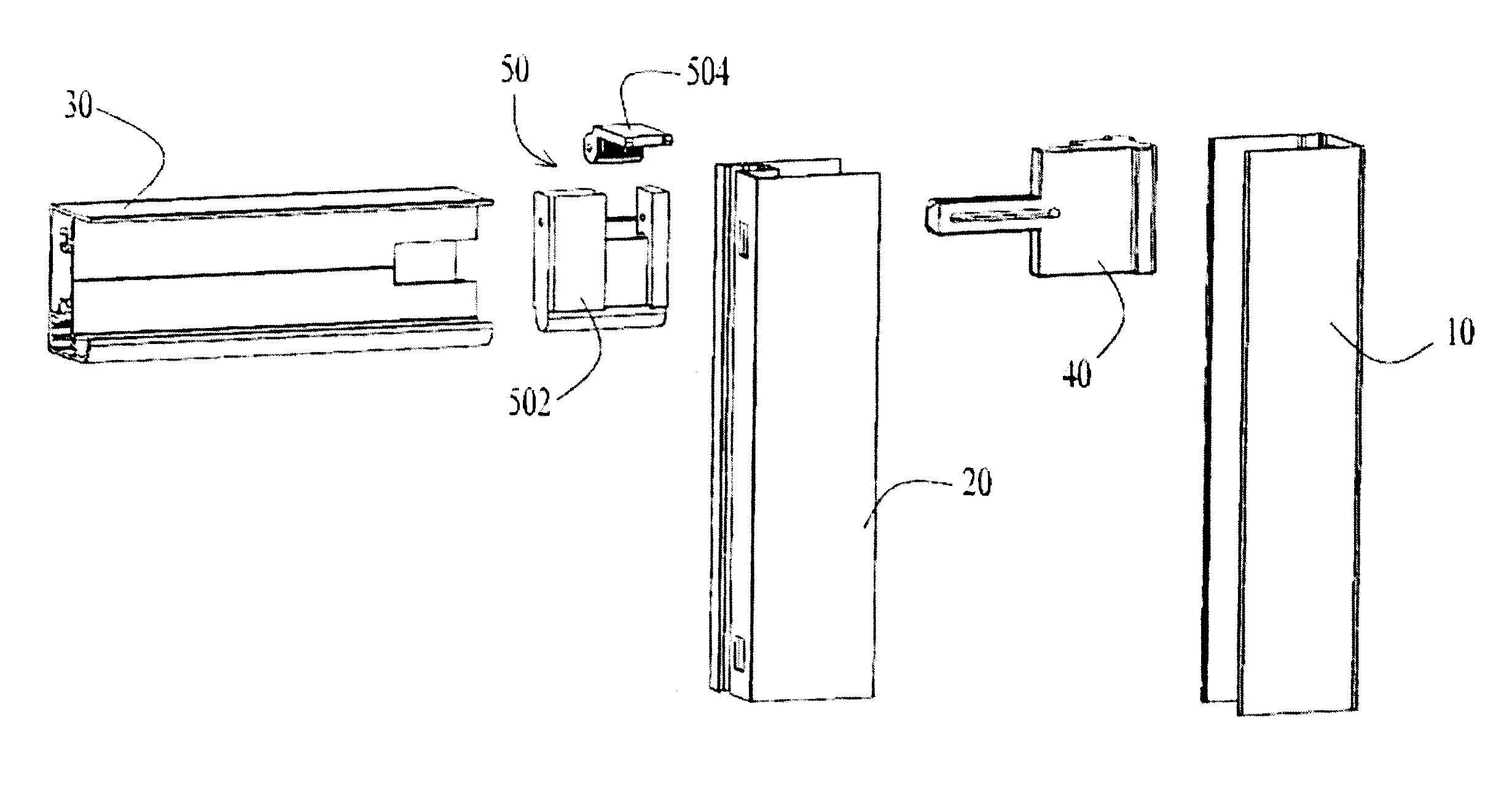 Shower door assembly