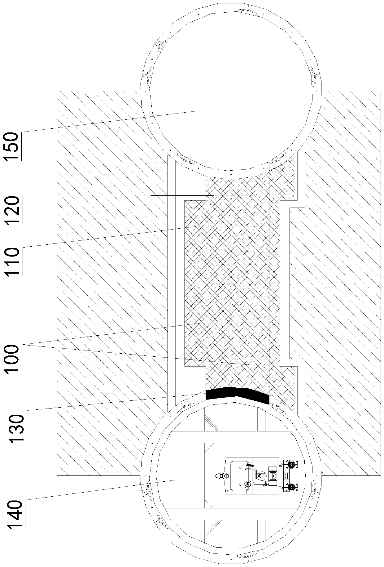 A kind of soil transfer method of tunnel communication channel