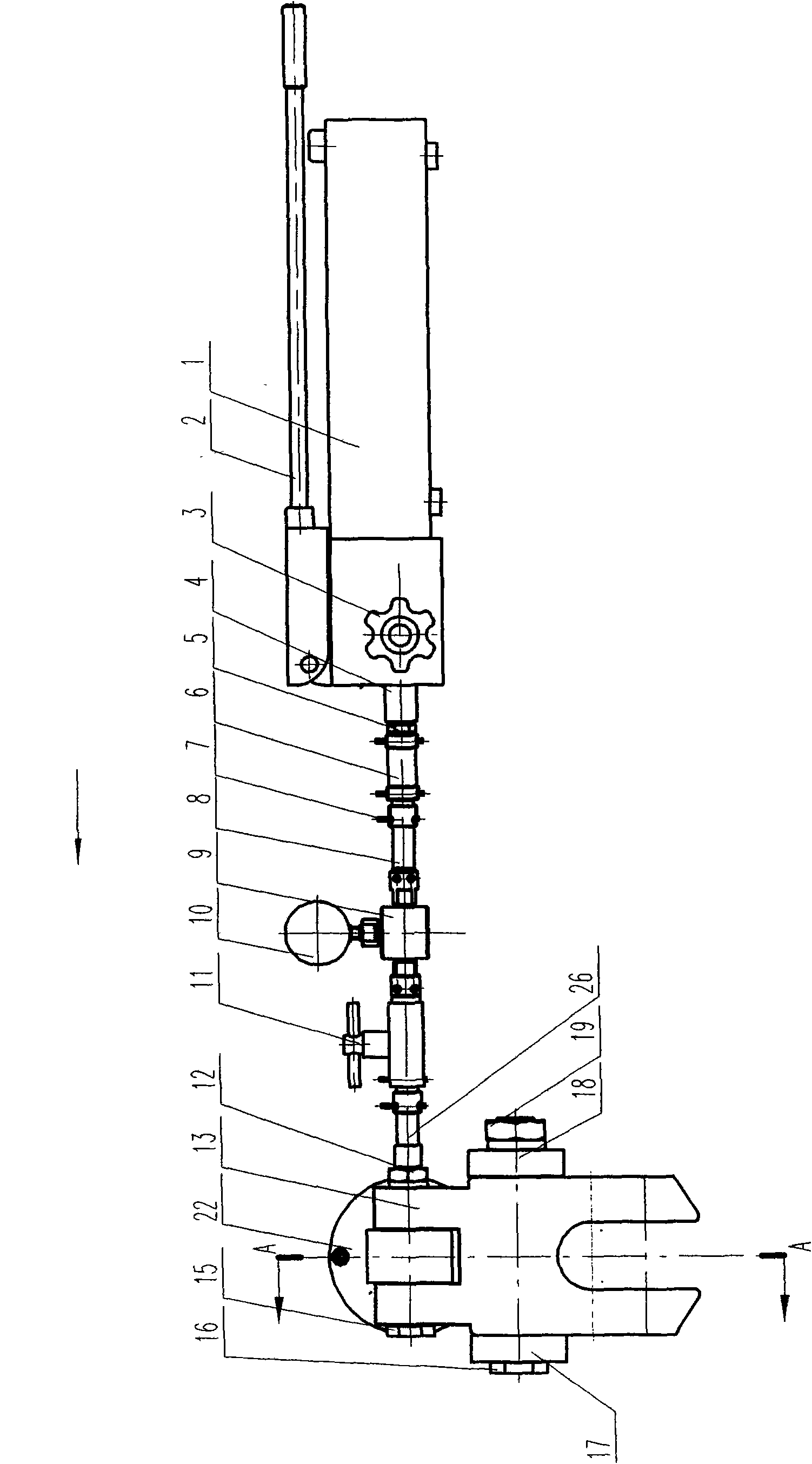 Device for measuring tension of scraper conveyer chain