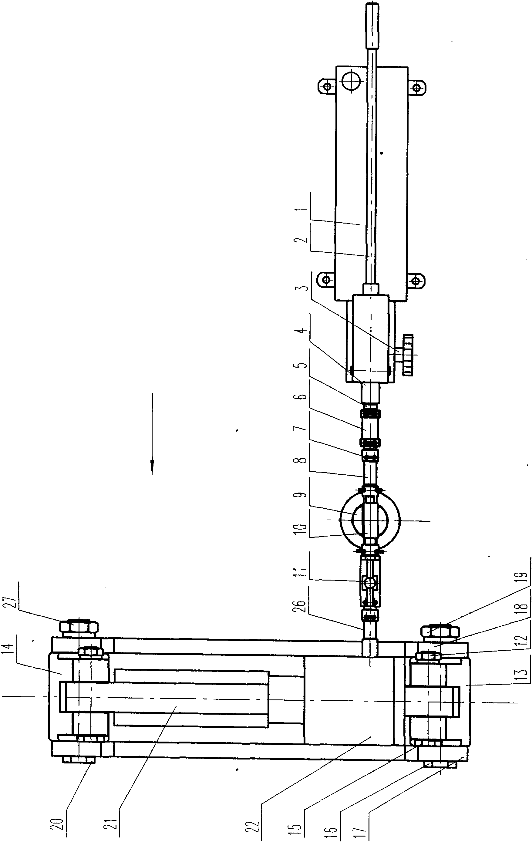 Device for measuring tension of scraper conveyer chain