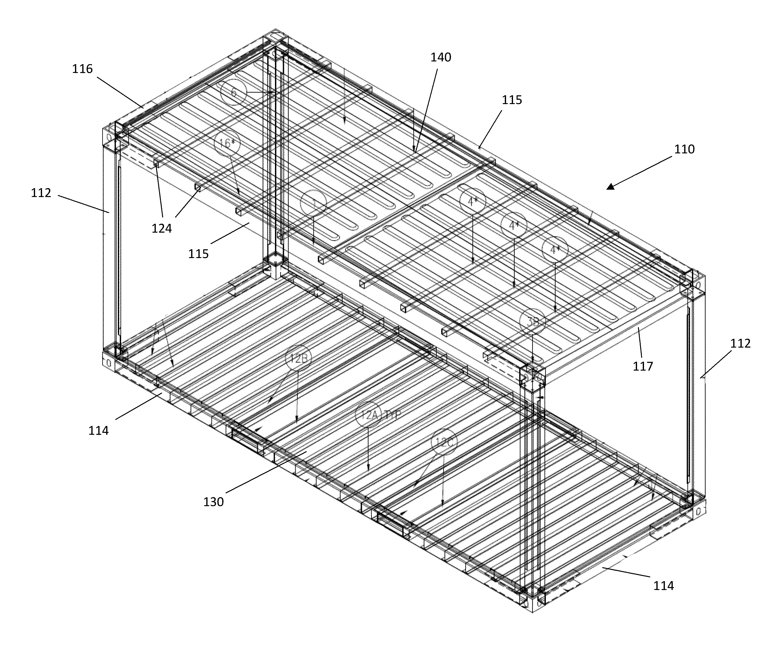 Welded roof for modular building units