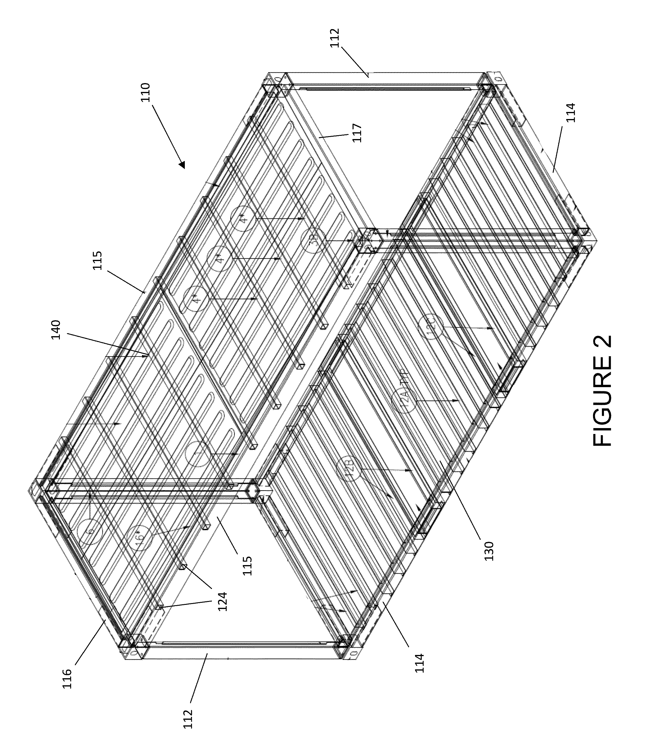 Welded roof for modular building units