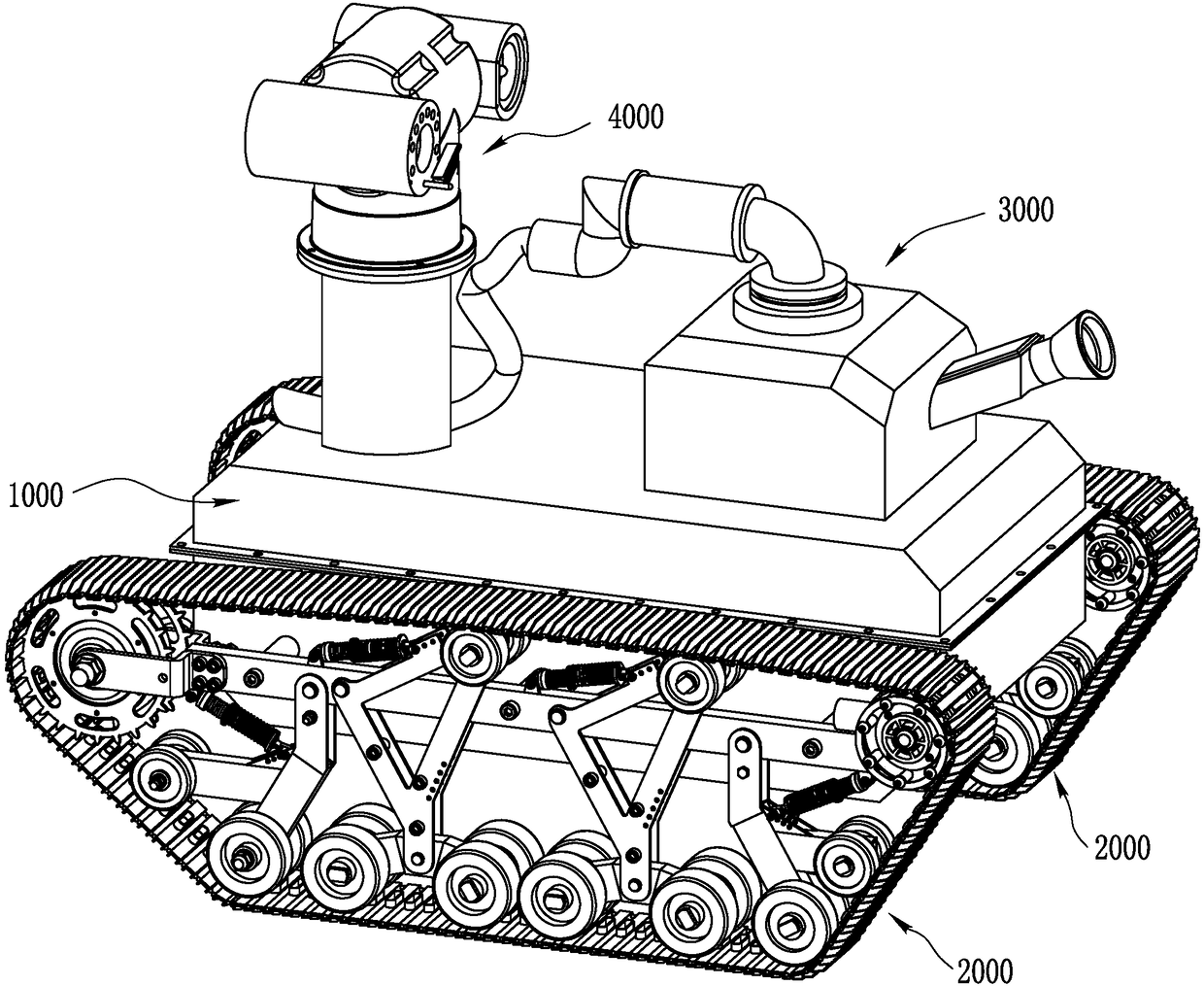 Fire detection fast mobile robot platform