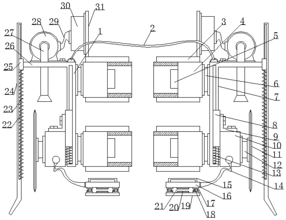 Safety protection device for constructional engineering high-altitude operator