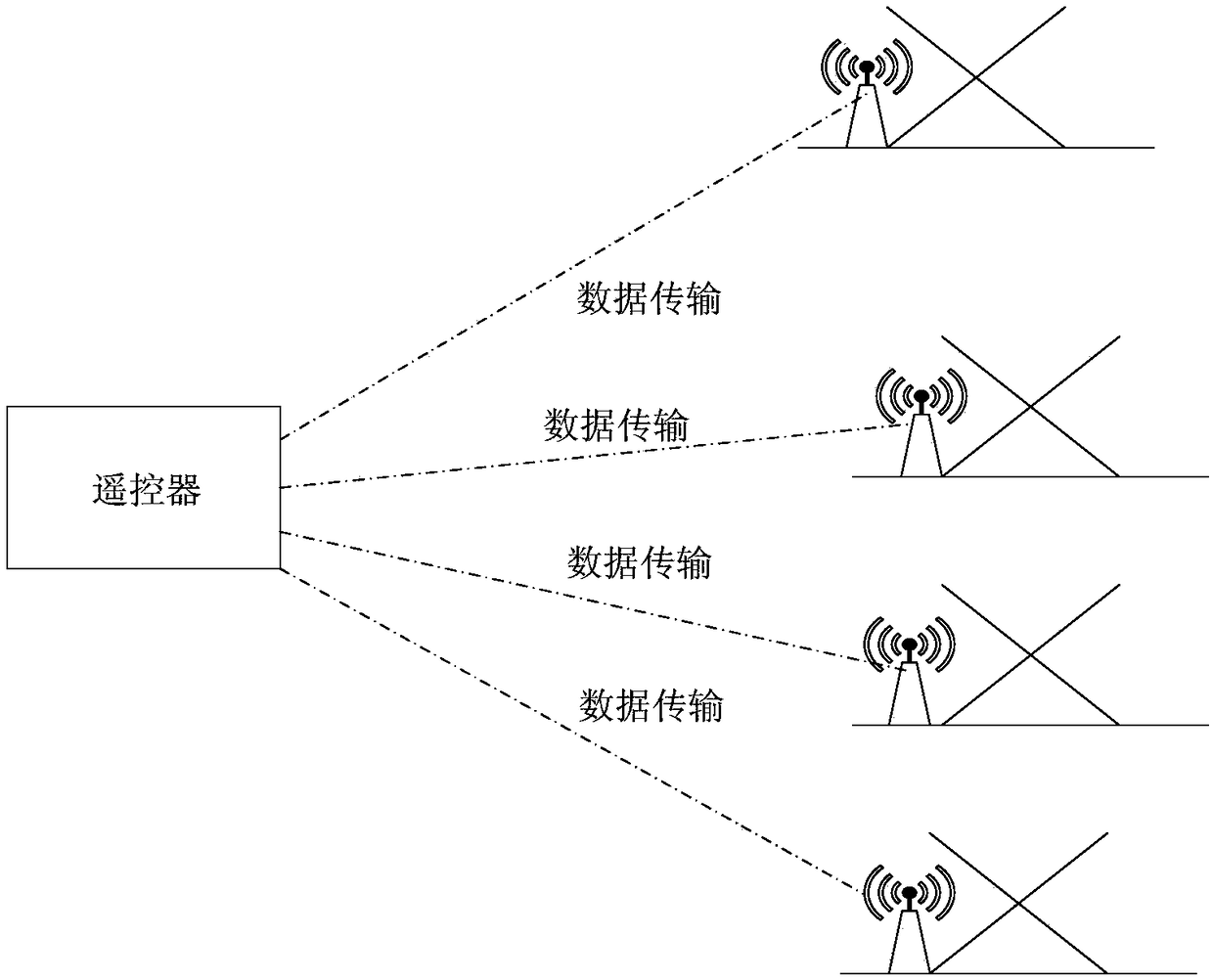 Night inspection indicating lamp device for transformer substation