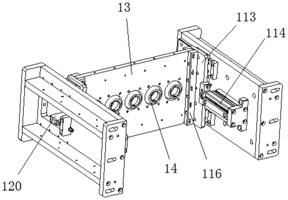 Laser welding clamp for copper bar connecting piece of battery module