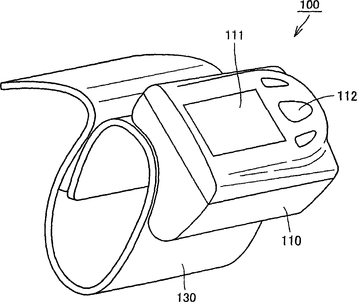 Cuff for blood pressure monitor, and blood pressure monitor having the same