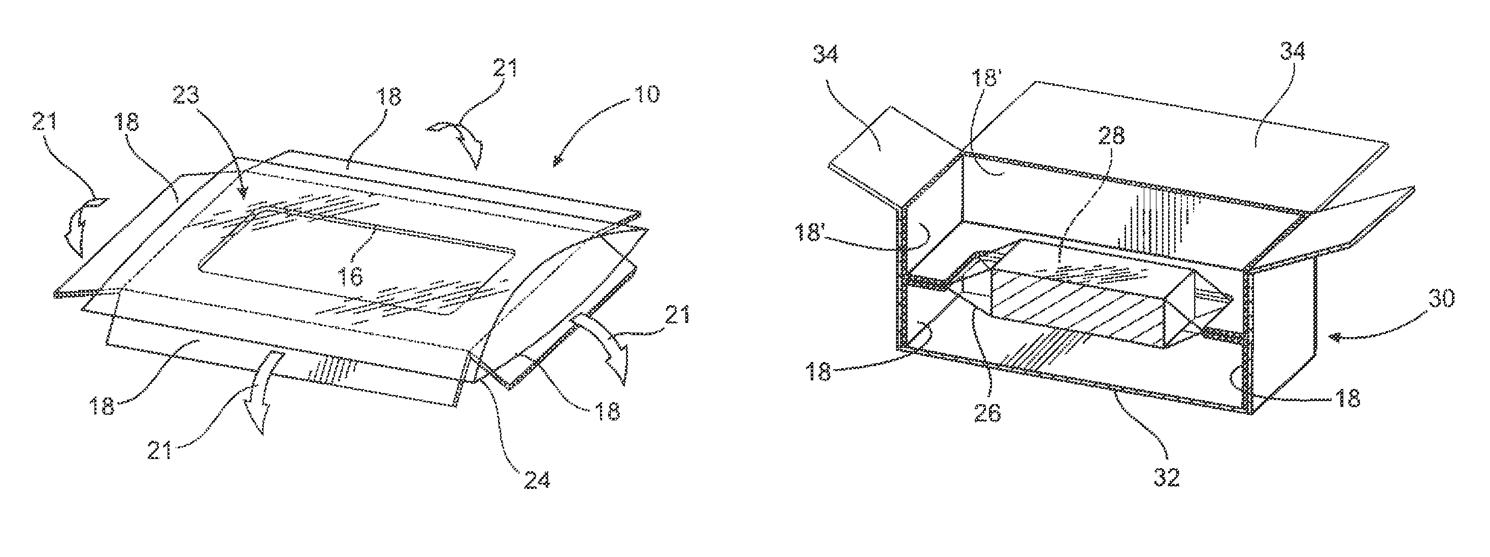 Suspension packaging assembly