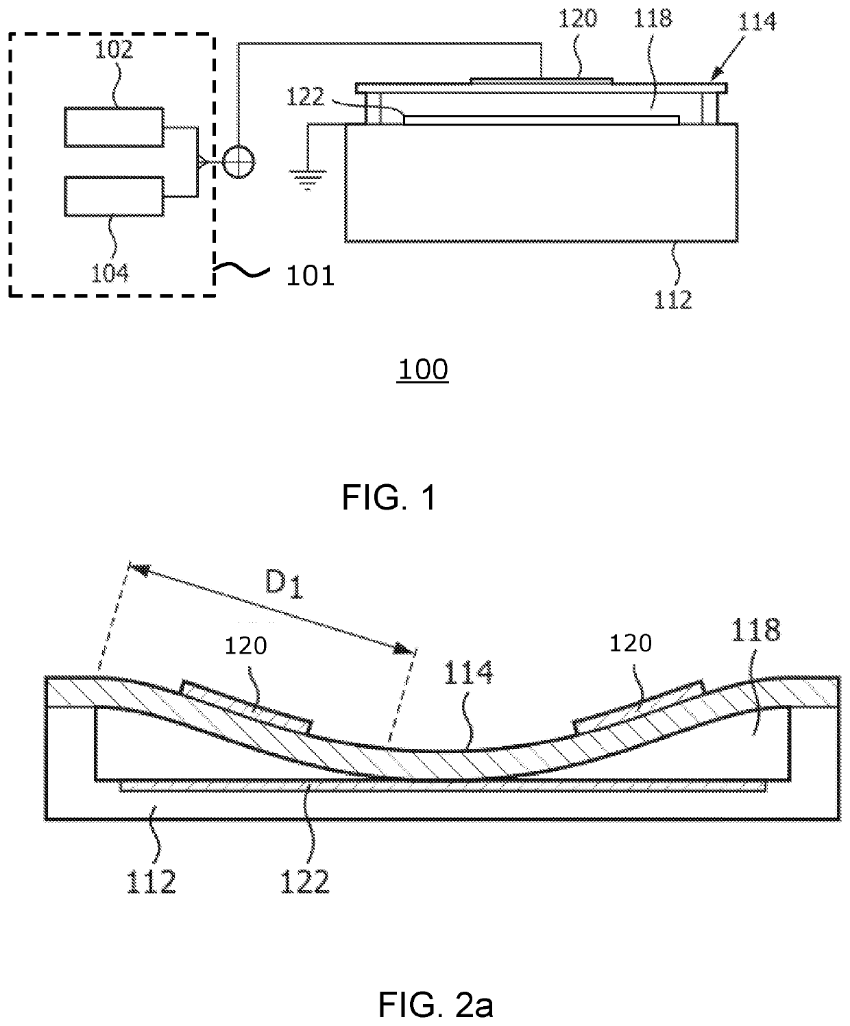 Capacitive micro-machined ultrasound transducer (CMUT) devices