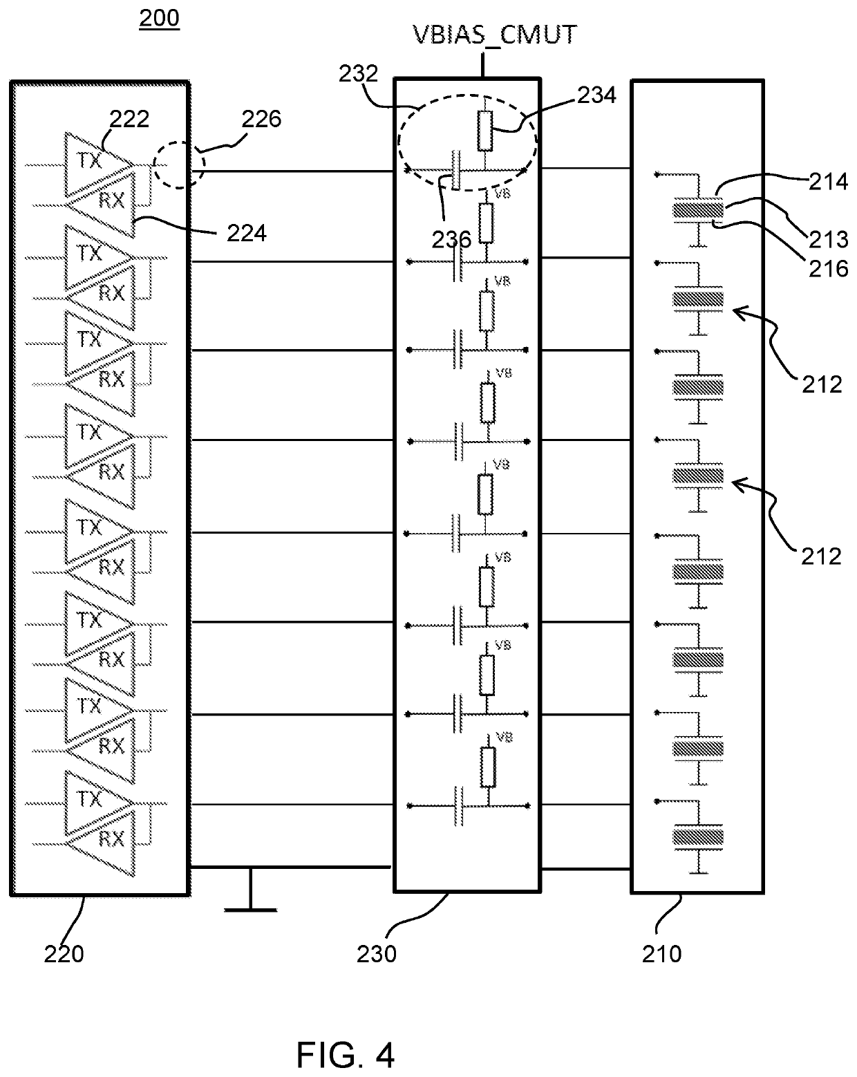 Capacitive micro-machined ultrasound transducer (CMUT) devices