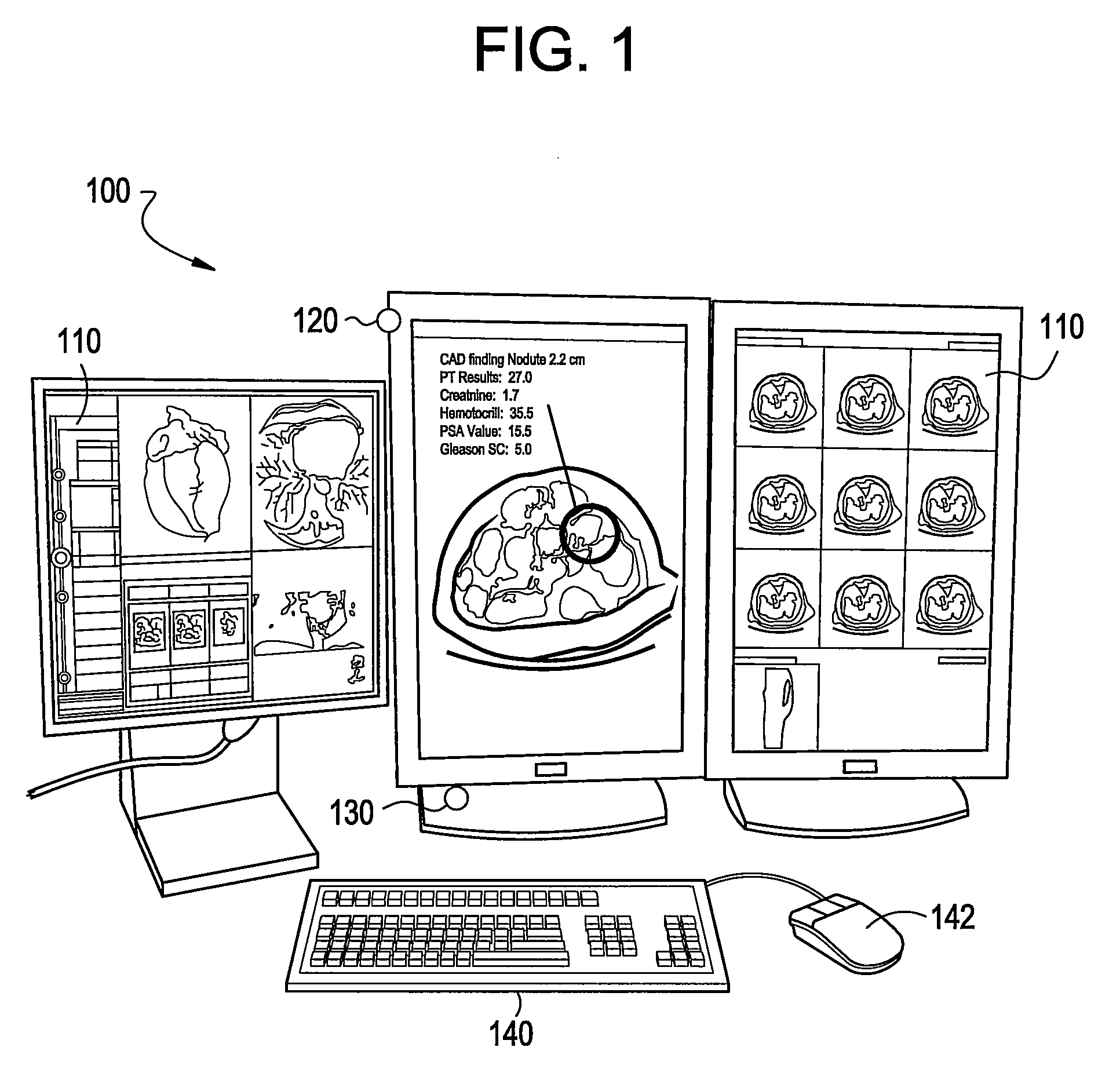 Methods and systems for creation of hanging protocols using eye tracking and voice command and control