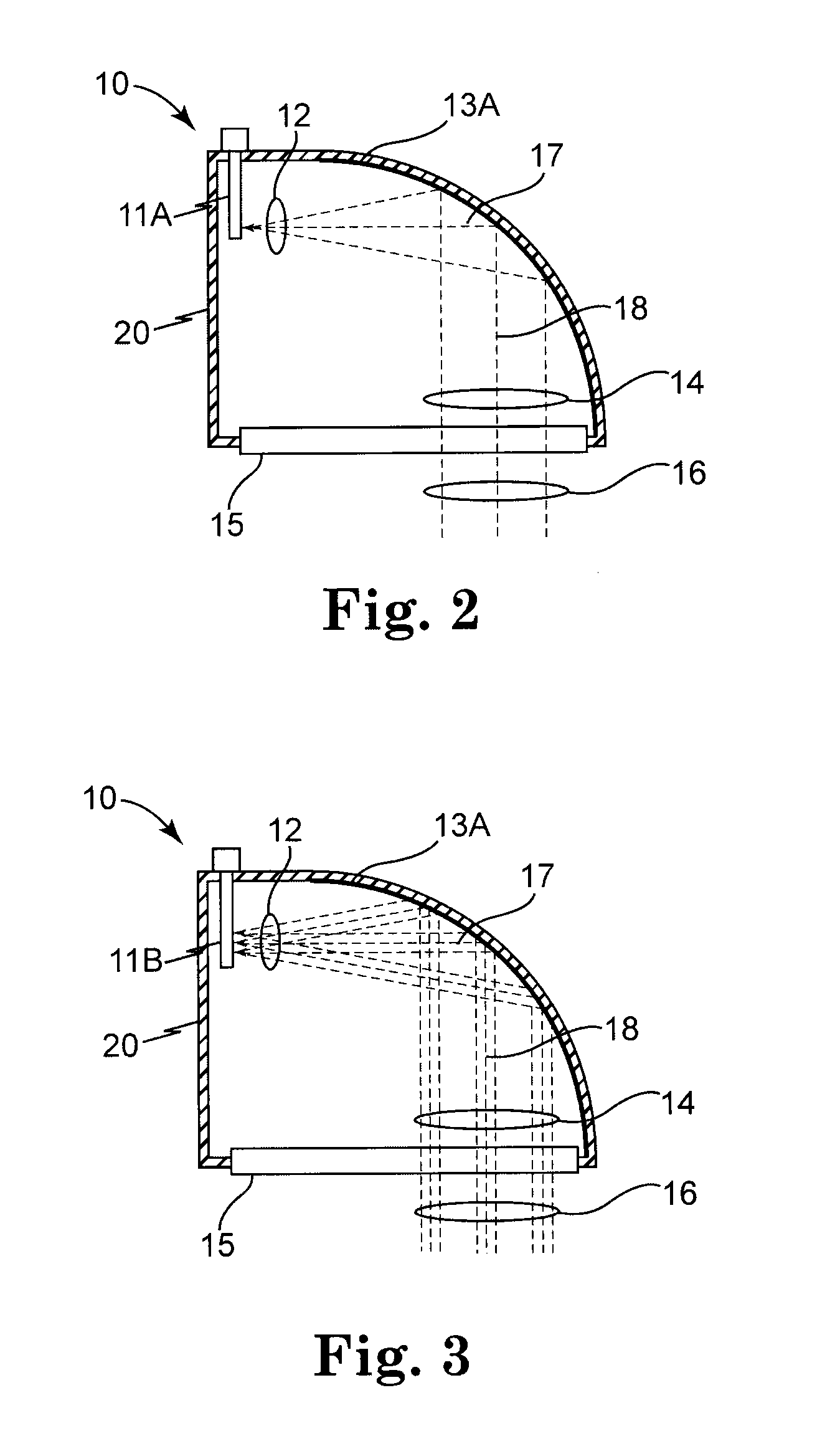 Rear-loaded light emitting diode module for automotive rear combination lamps