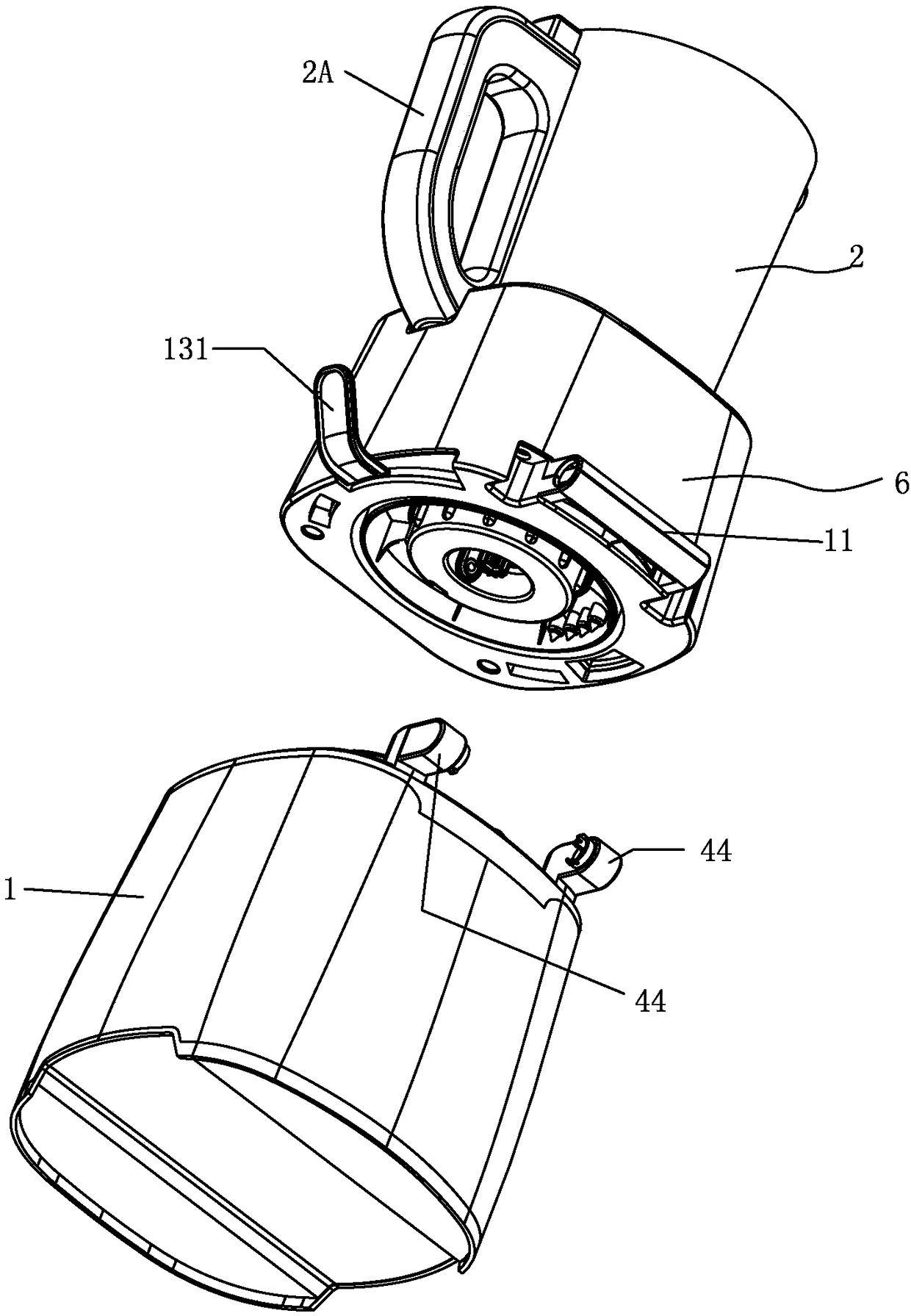 An electromagnetic heating cooking machine