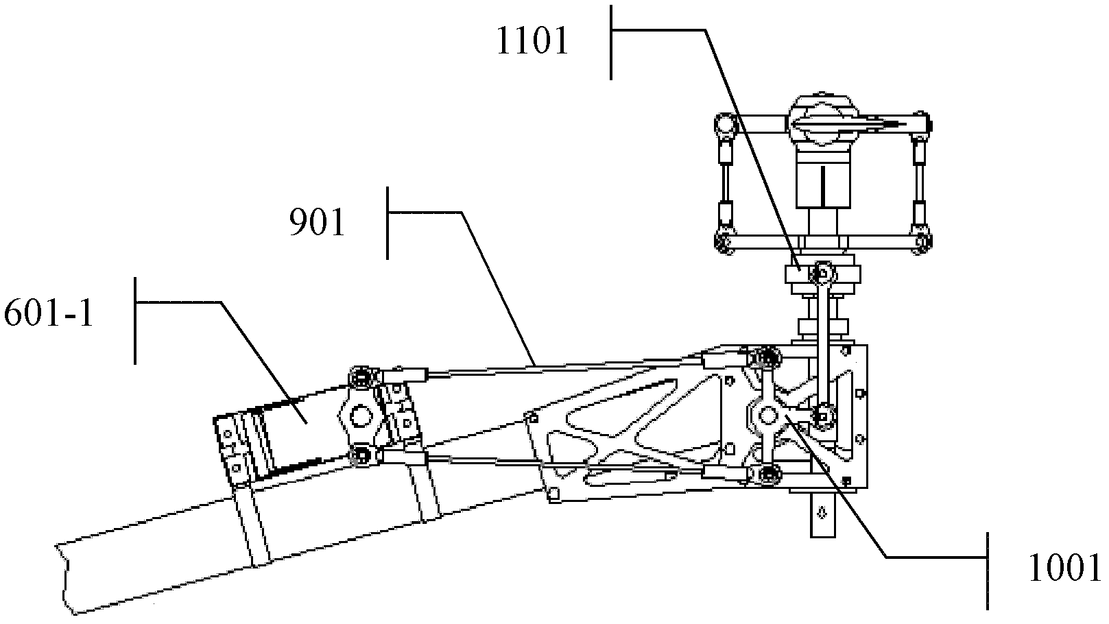 Variable-torque four-rotor aircraft with large load capacity