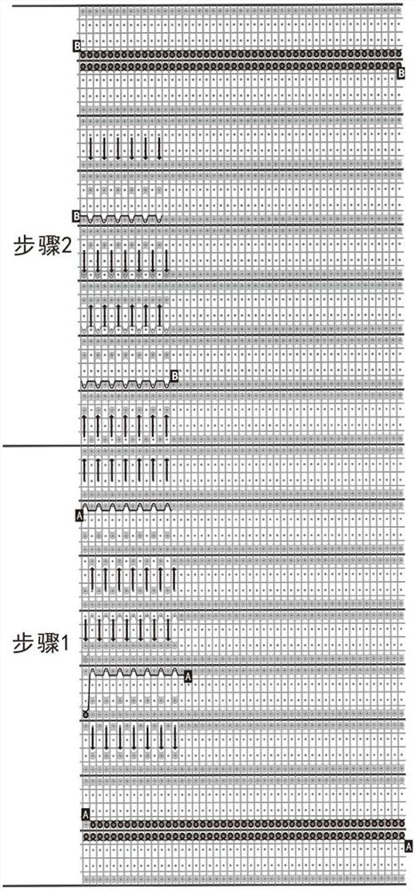 Knitting method for improving fully-formed stripe weave and knitted fabric