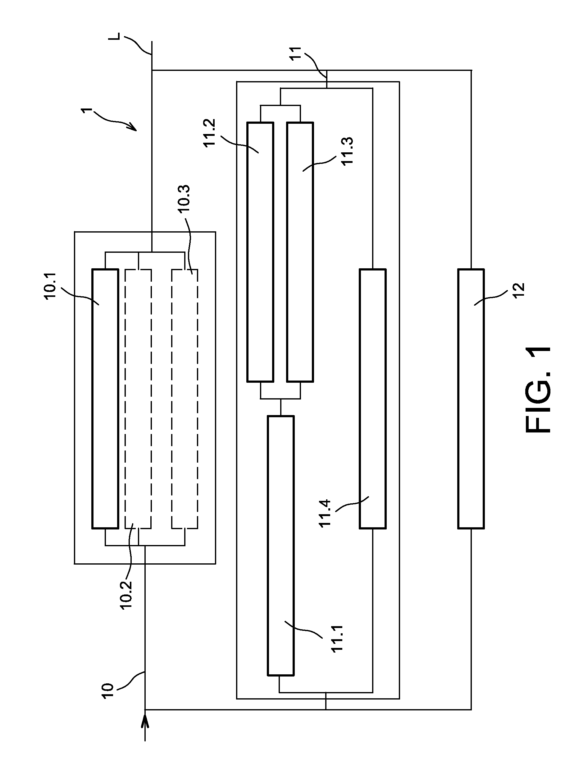 Mechatronic circuit breaker device and associated tripping method and use thereof in interrupting a high direct current