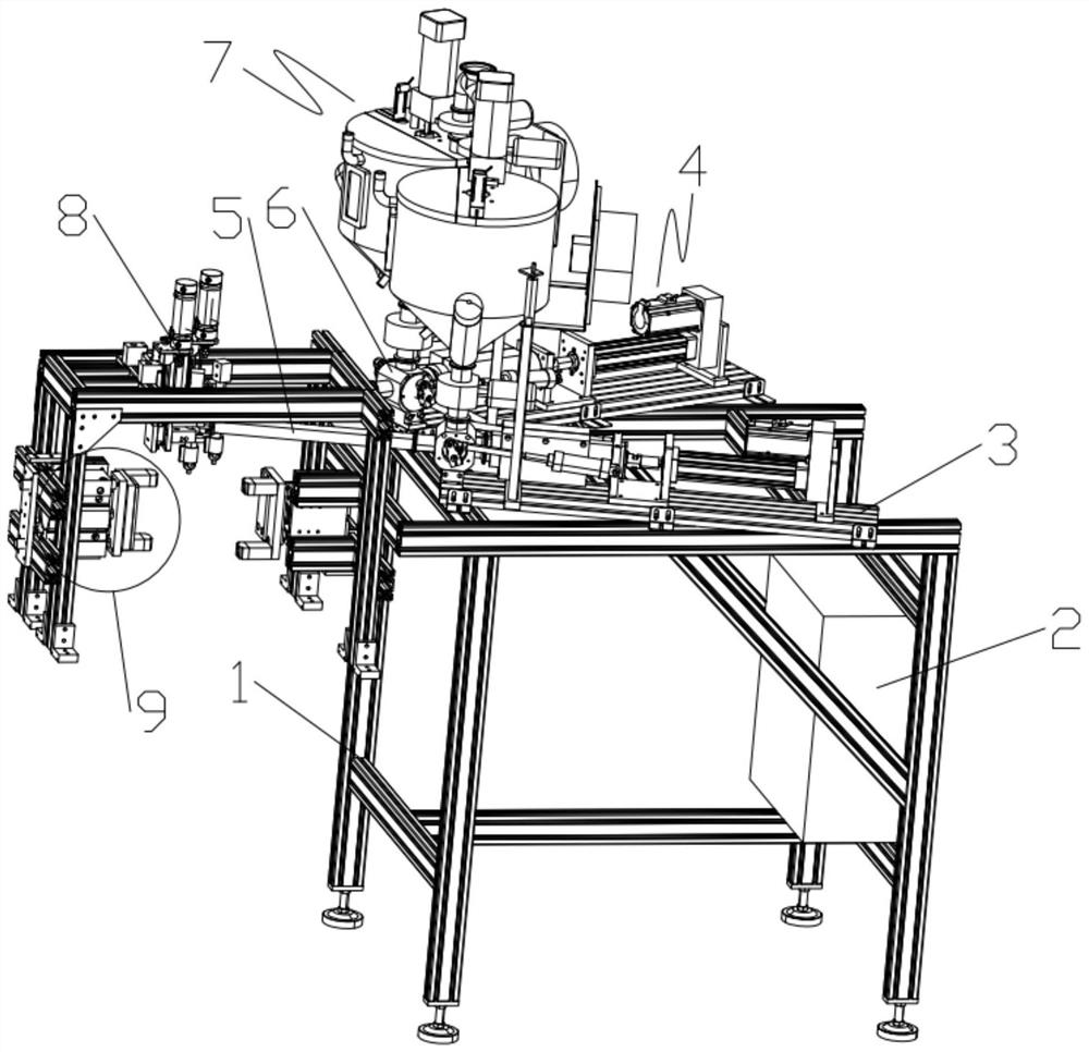 Filling machine suitable for high-viscosity materials