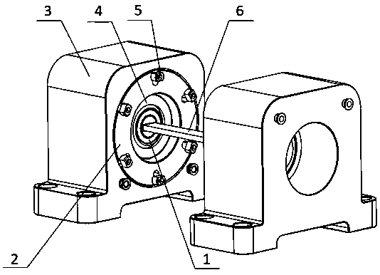 Sample clamping device for high-temperature high-frequency complicated load loading test