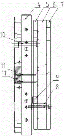 Planar array paster-type low-energy-consumption environment-friendly high-precision packaging mould for integrated circuit