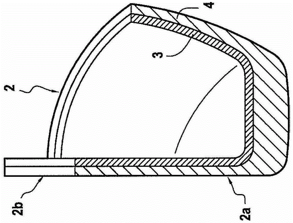 Protective element for insertion into the front of an article of footwear, method of manufacture and article of footwear