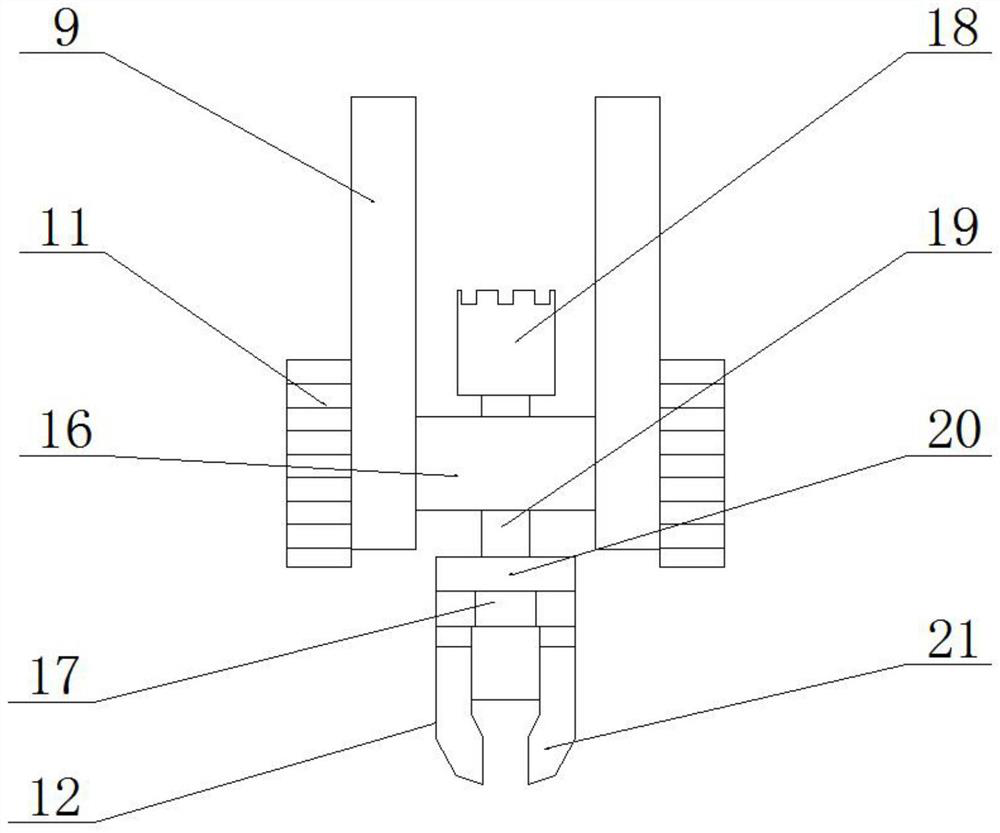 Overturning device for aluminum alloy profile machining