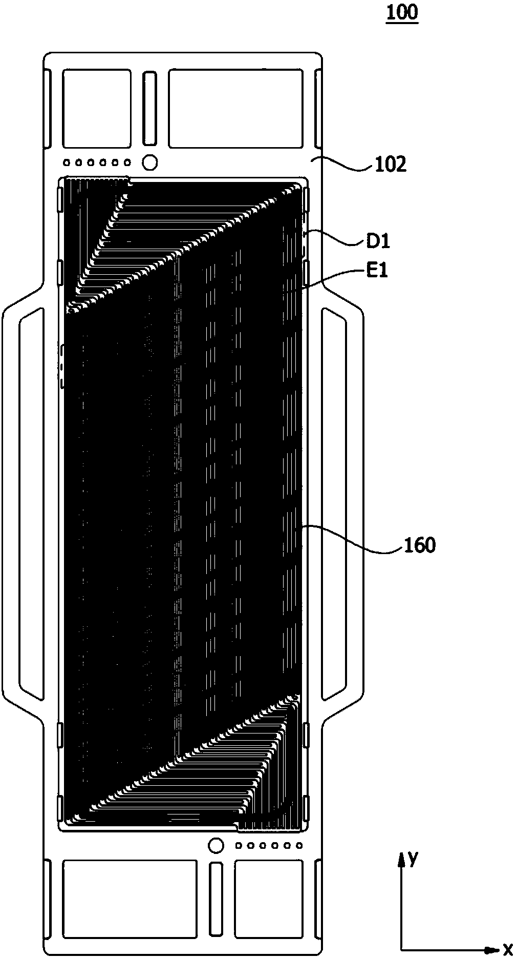 Separating plate and fuel cell stack including same