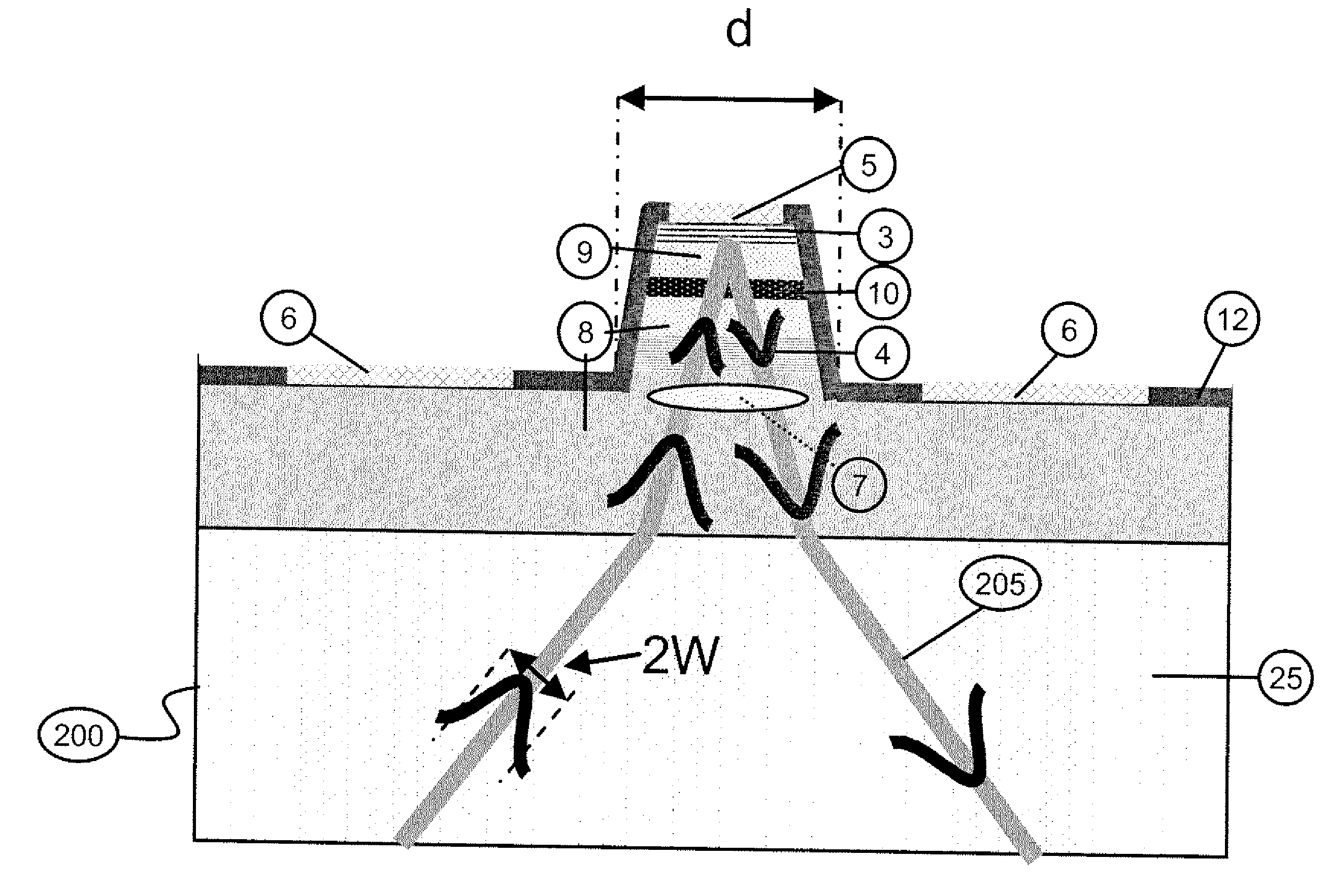 Electrically-Pumped Semiconductor Zigzag Extended Cavity Surface Emitting Lasers and Superluminescent Leds