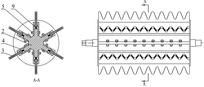 Floating type leaf-stripping roller for sugar cane harvester