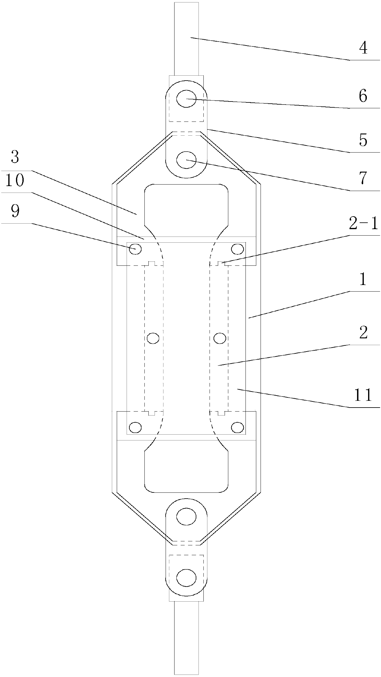 Multifunctional concrete single-pull test part molding and experiment device