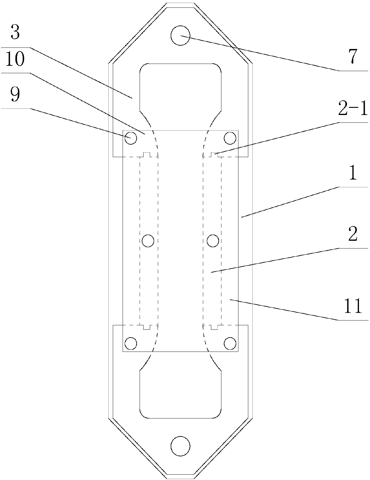 Multifunctional concrete single-pull test part molding and experiment device