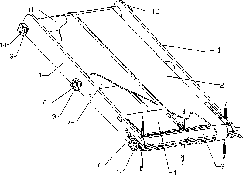 Winding preventing aquatic plant salvaging mechanism