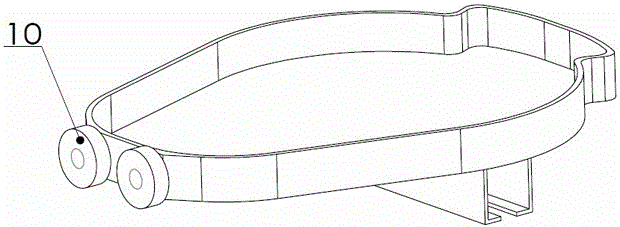 Toilet automatic conversion device for electric wheelchair