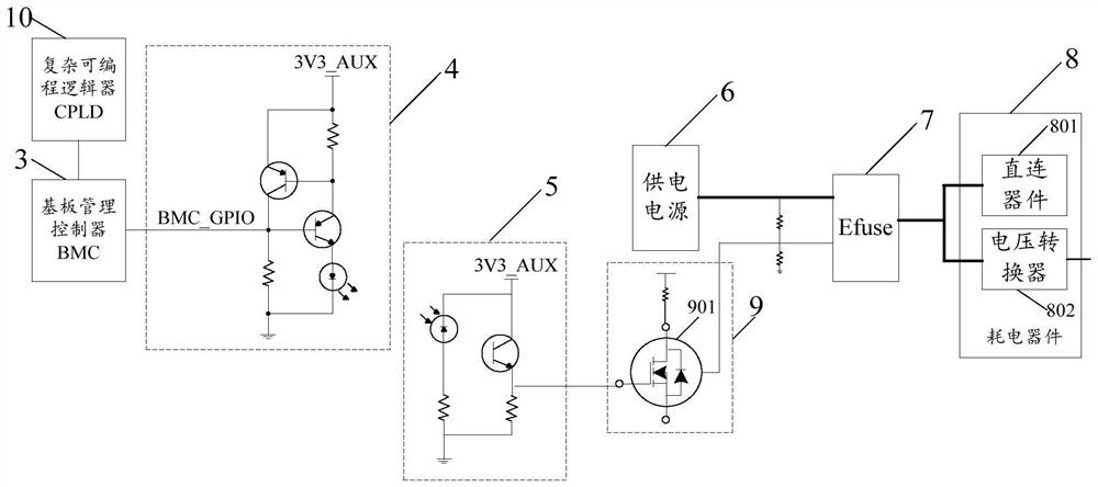 Independent power-on and power-off system and method between nodes in cabinet