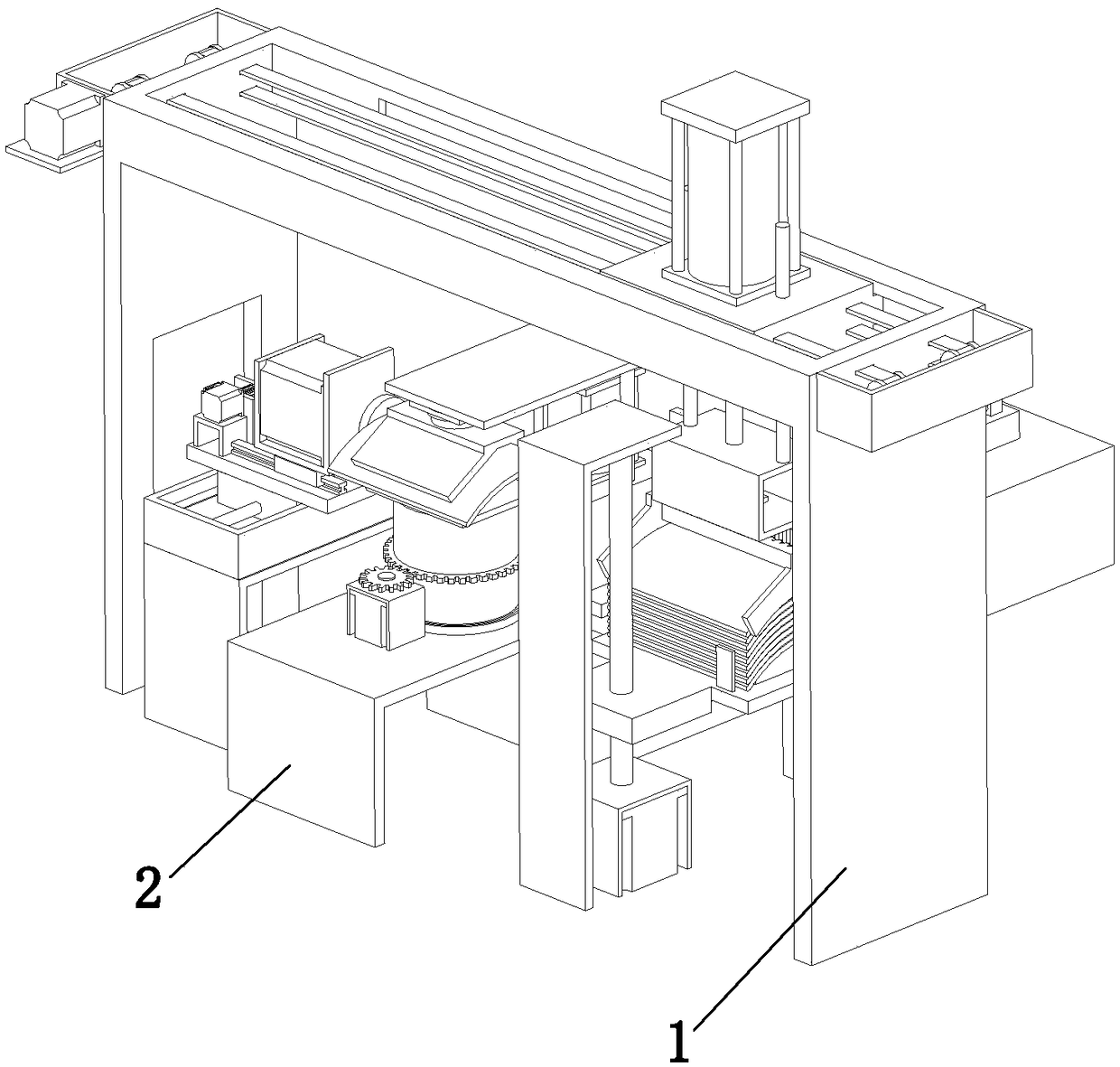 Automatic deburring device for magnetic tile