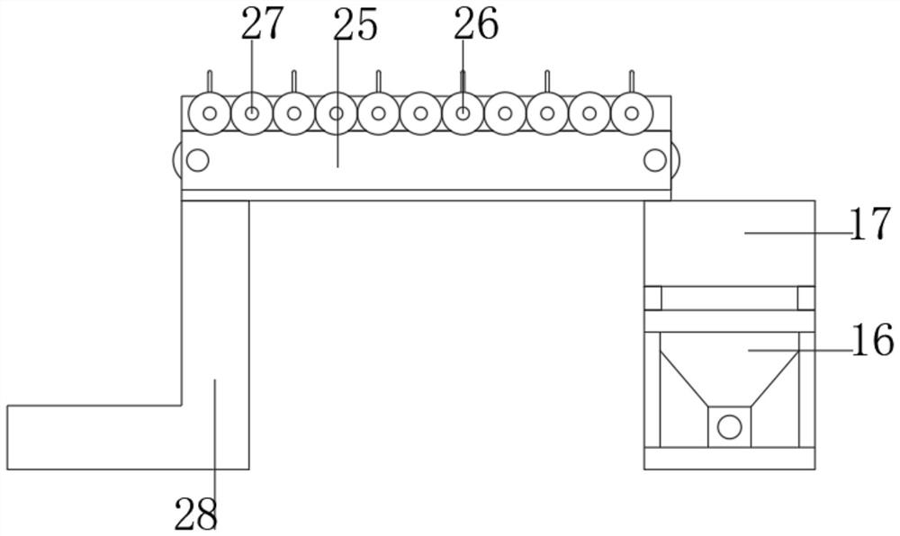 Camellia oleifera seed screening device for camellia oleifera processing