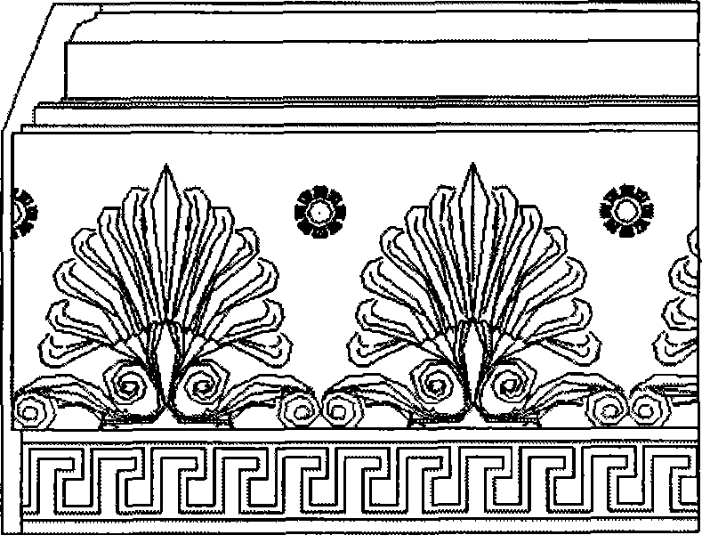 Method for repairing historical building gypsum pattern