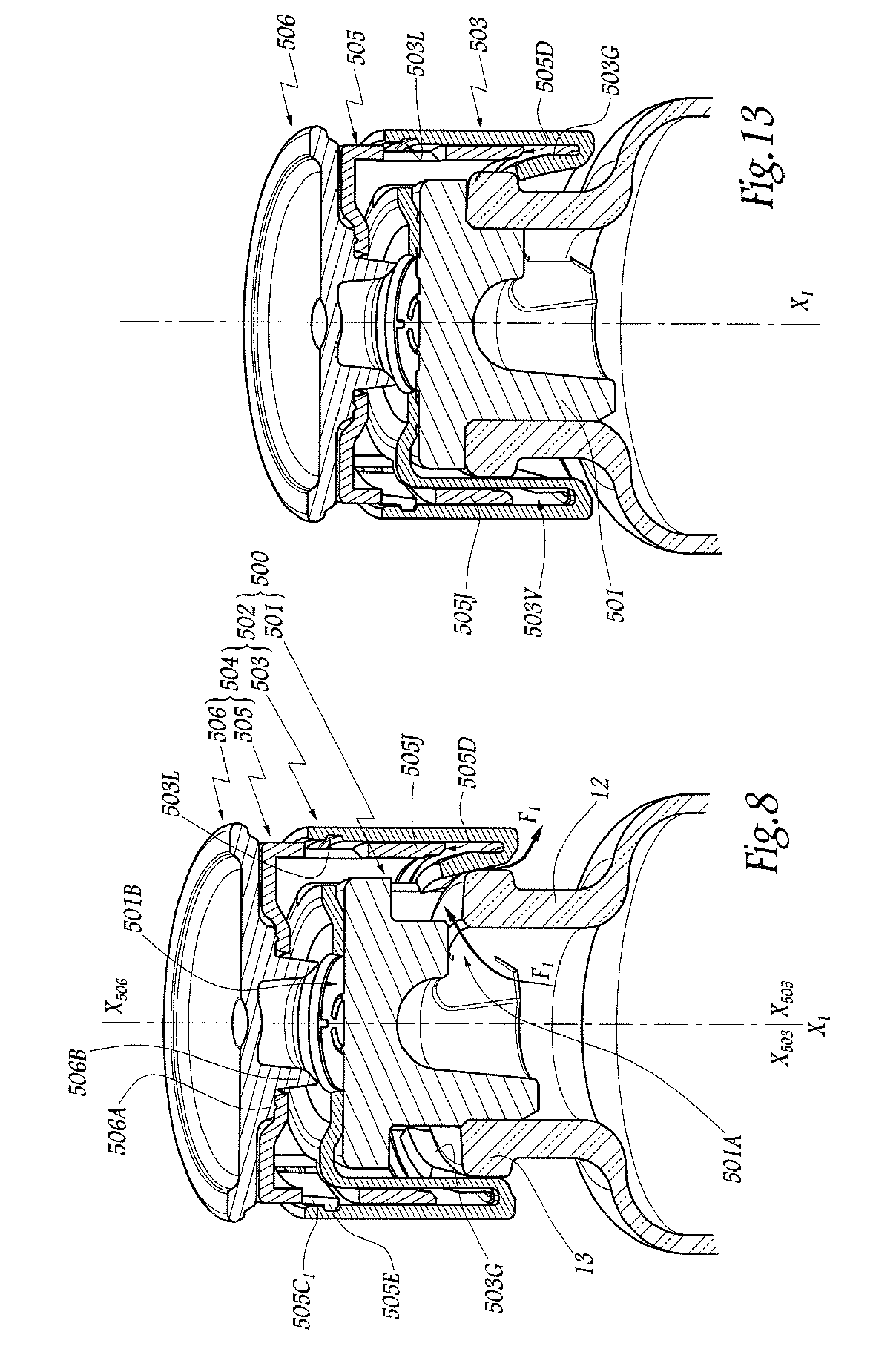 Plug device for a container and container provided with one such device