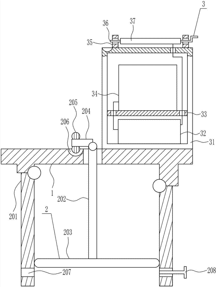 Placing device of seismograph used for natural gas exploitation