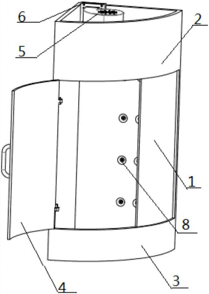 Shower room capable of fast blow-drying water stain on body